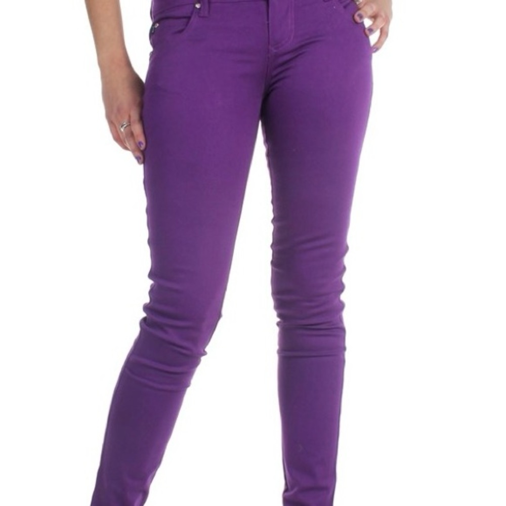 Vibrant Purple Skinny Jeans by Tripp NYC